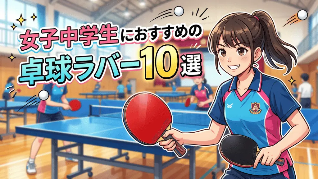 女子中学生におすすめの卓球ラバー10選