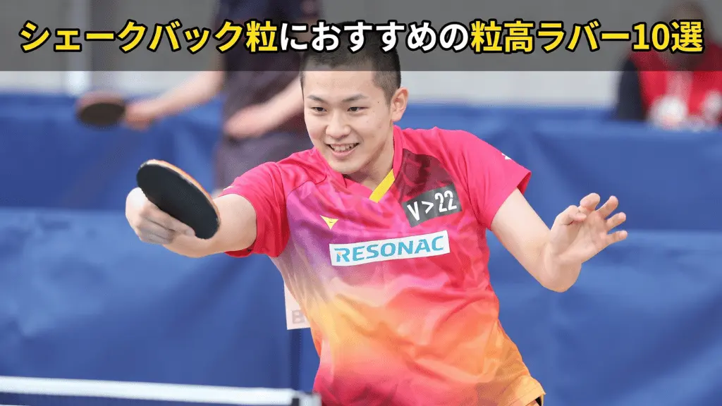 シェークバック粒におすすめの粒高ラバー10選