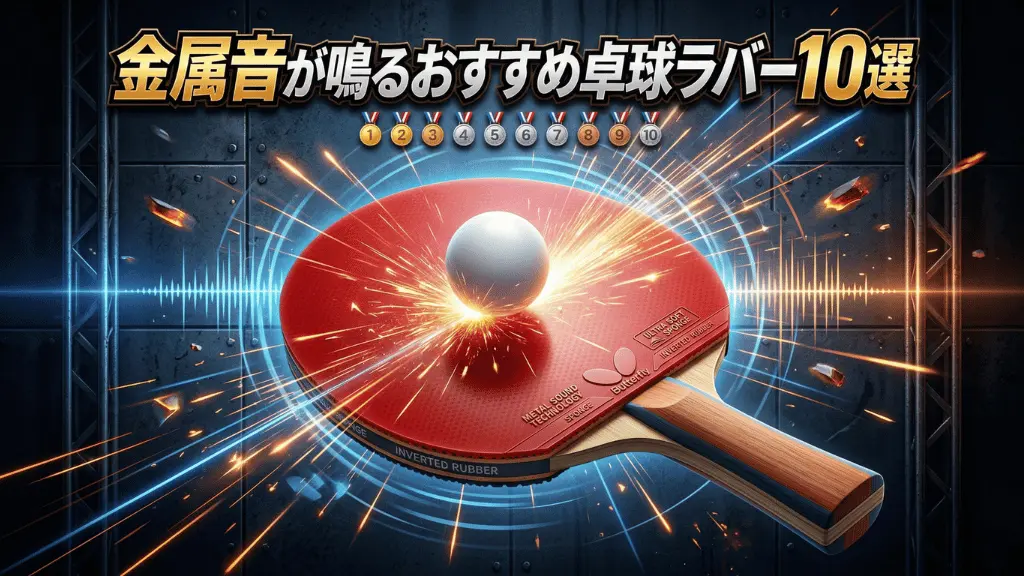 金属音が鳴るおすすめの卓球ラバー10選