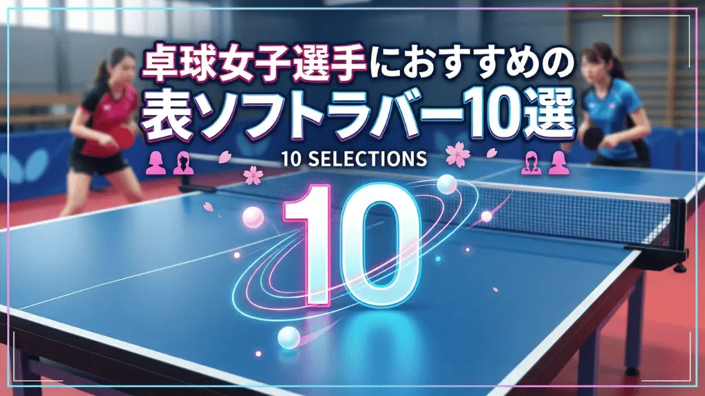 卓球女子選手におすすめの表ソフトラバー10選