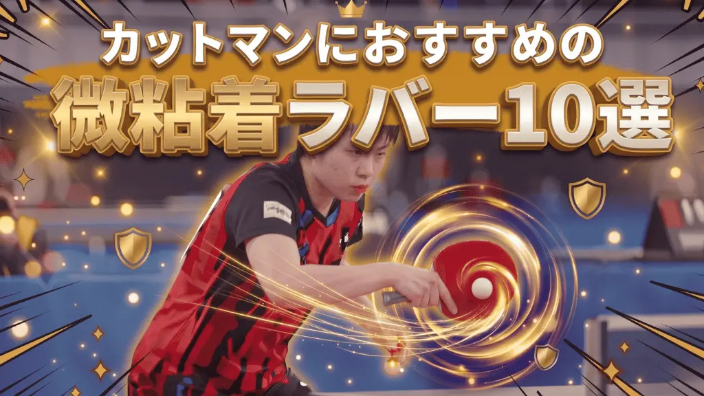 カットマンにおすすめの微粘着ラバー10選