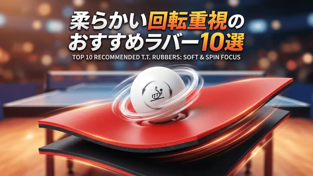 柔らかい回転重視のおすすめラバー10選