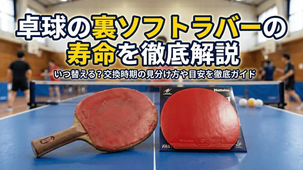 卓球の裏ソフトラバーの寿命を徹底解説