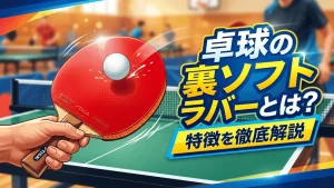 卓球の裏ソフトラバーとは？特徴を徹底解説