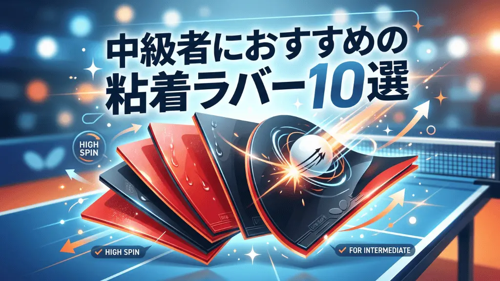 中級者におすすめの粘着ラバー10選