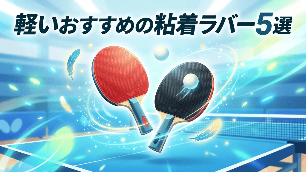 軽いおすすめの粘着ラバー5選