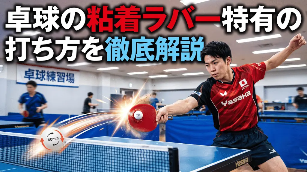 卓球の粘着ラバー特有の打ち方を徹底解説