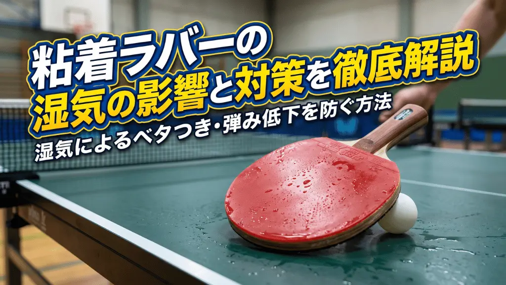 粘着ラバーの湿気の影響と対策を徹底解説