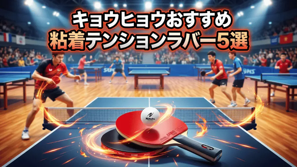 キョウヒョウおすすめ粘着テンションラバー5選