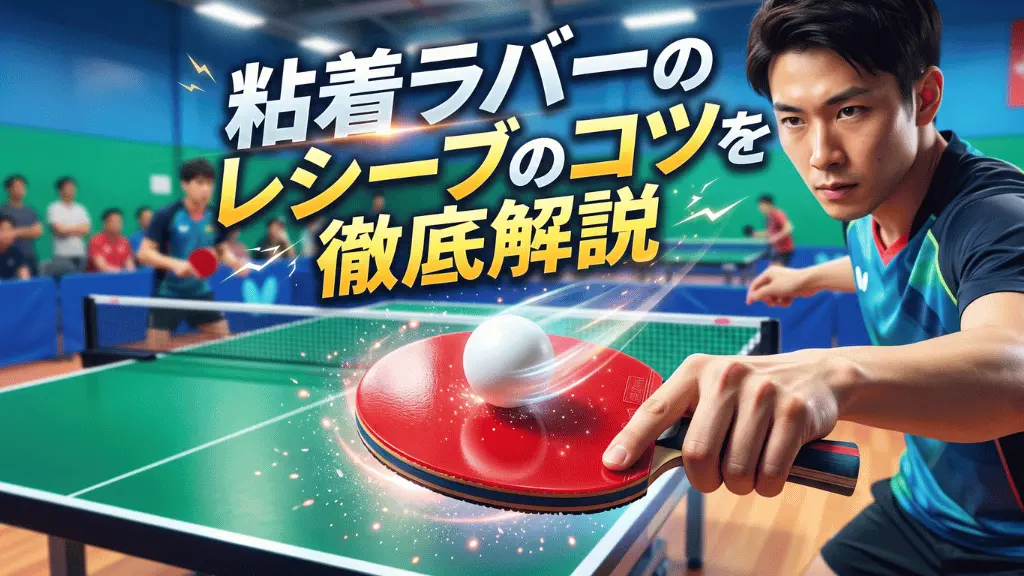 粘着ラバーのレシーブのコツを徹底解説