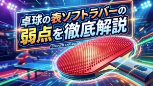 卓球の表ソフトラバーの弱点を徹底解説