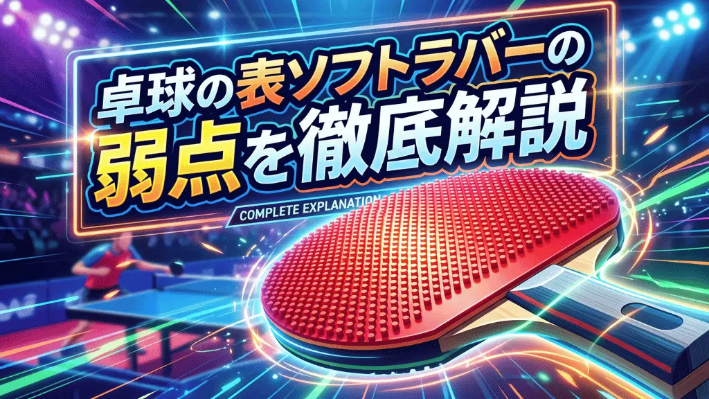 卓球の表ソフトラバーの弱点を徹底解説