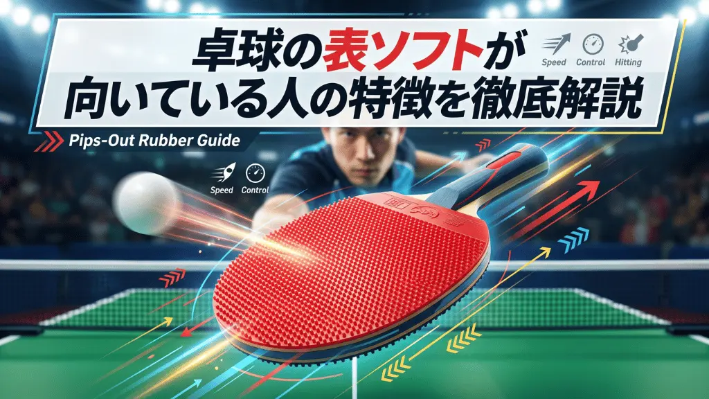 卓球の表ソフトが向いている人の特徴を徹底解説
