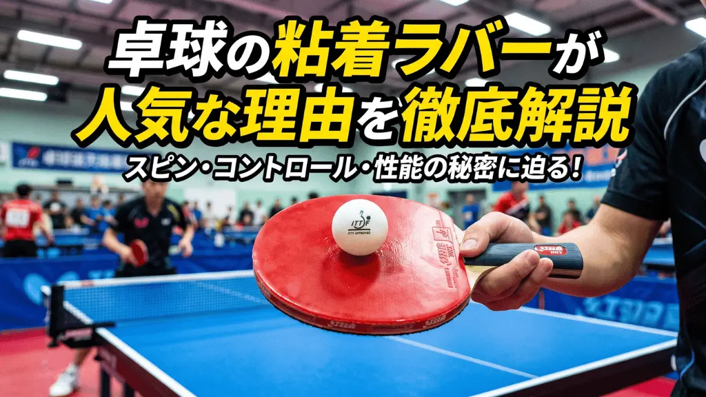 卓球の粘着ラバーが人気な理由を徹底解説