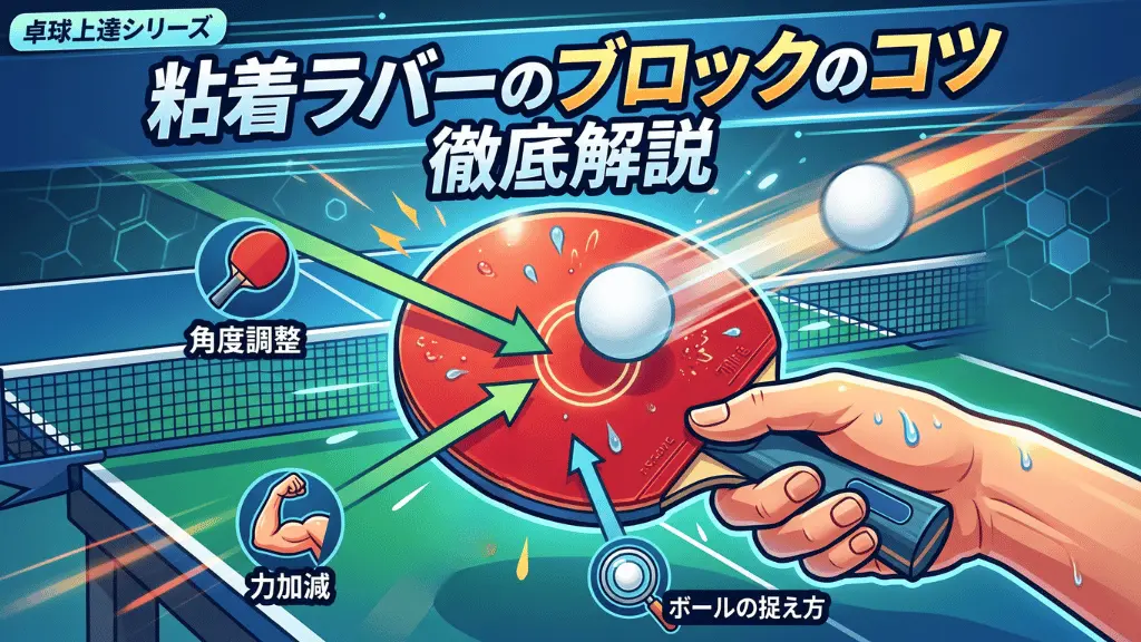 粘着ラバーのブロックのコツを徹底解説