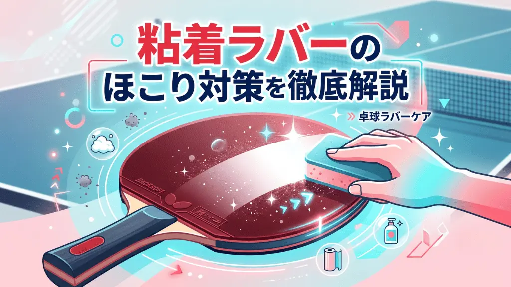 粘着ラバーのほこり対策を徹底解説