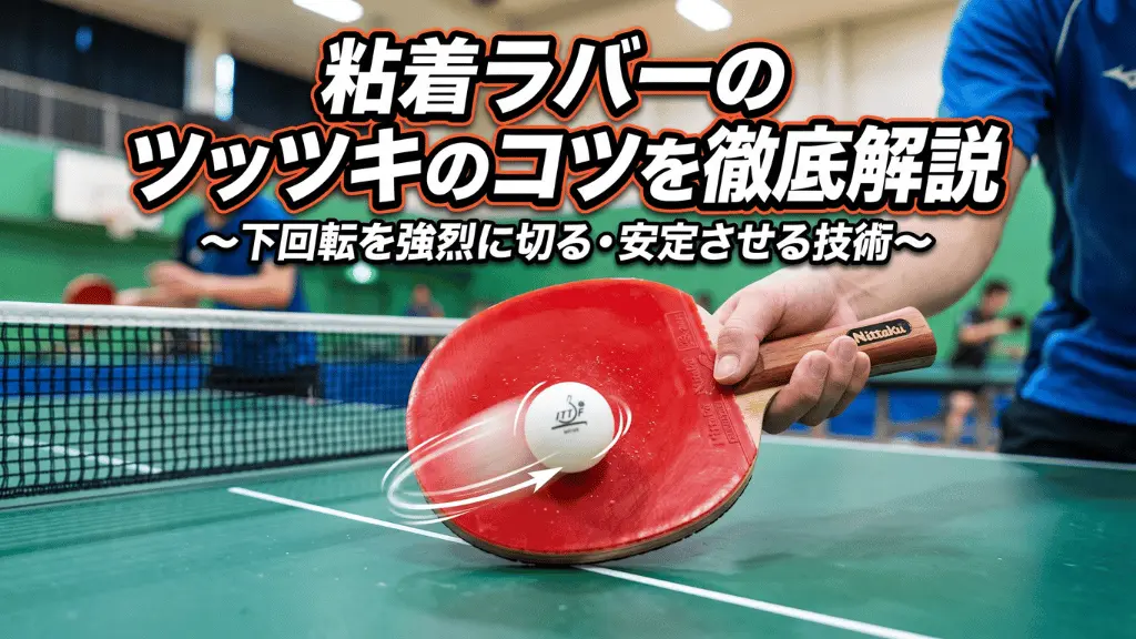 粘着ラバーのツッツキのコツを徹底解説