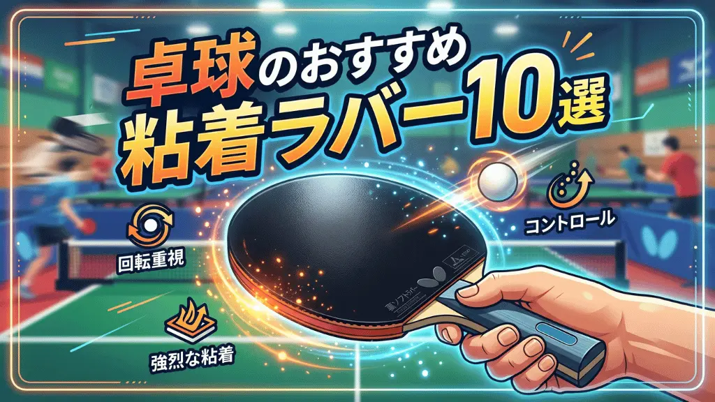 卓球のおすすめ粘着ラバー10選