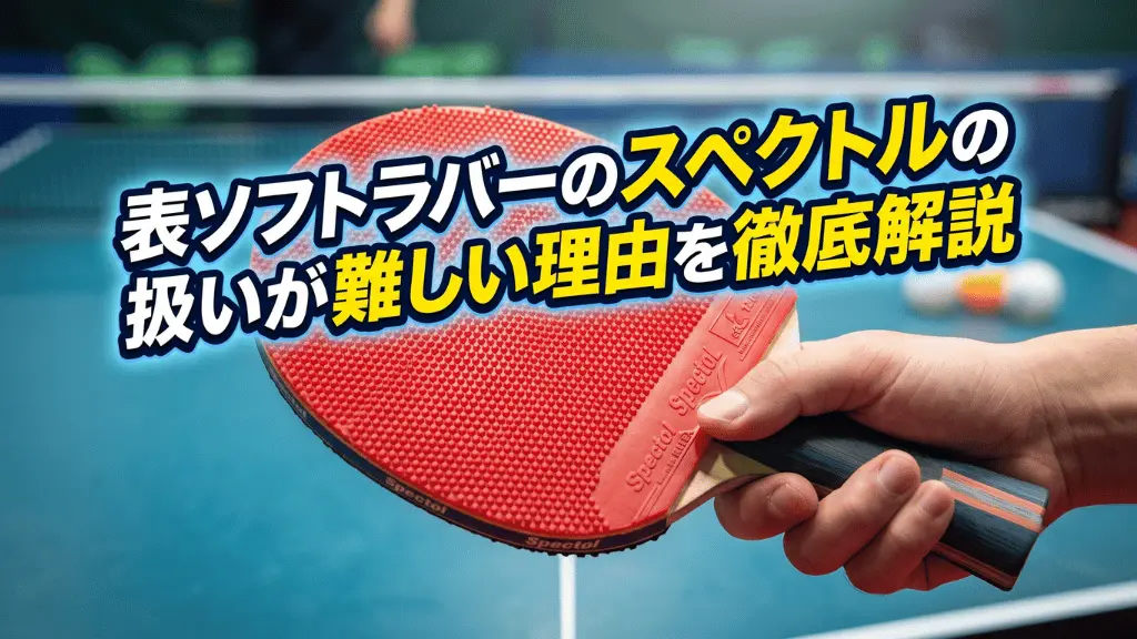 表ソフトラバーのスペクトルの扱いが難しい理由を徹底解説
