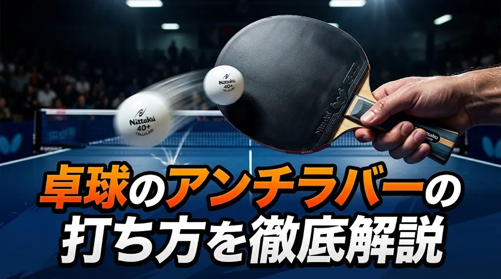 卓球のアンチラバーの打ち方を徹底解説！