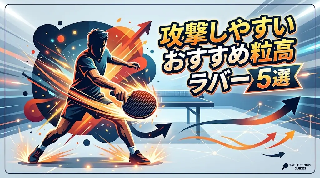 攻撃しやすいおすすめ粒高ラバー5選！