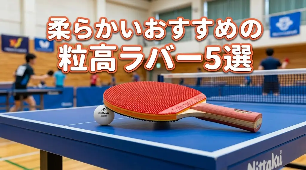 柔らかいおすすめの粒高ラバー5選!