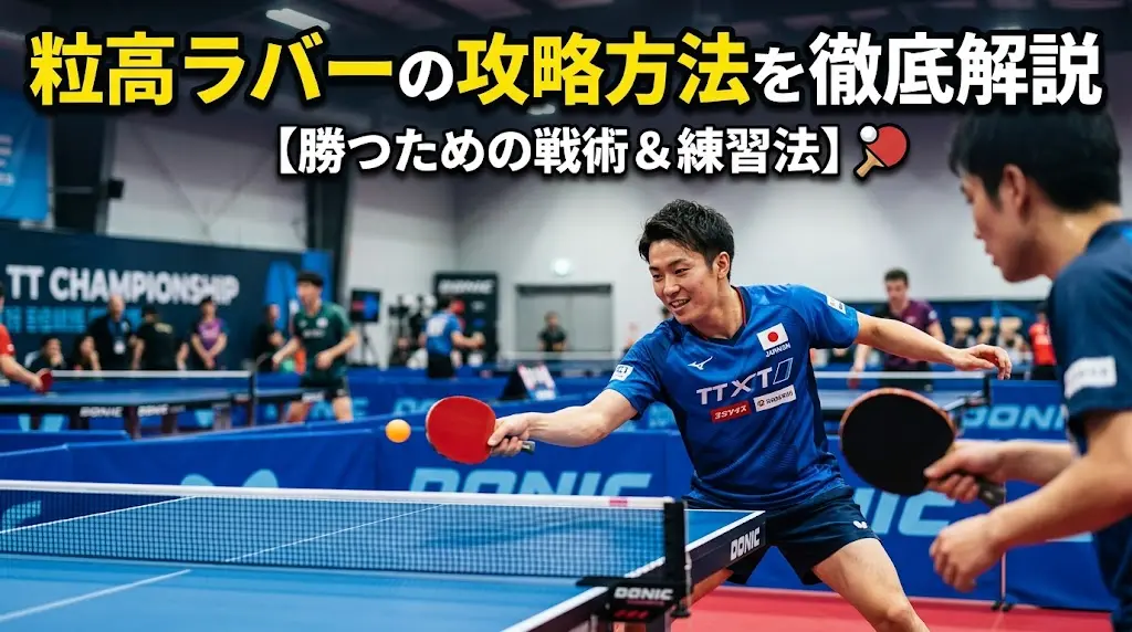 粒高ラバーの攻略方法を徹底解説!