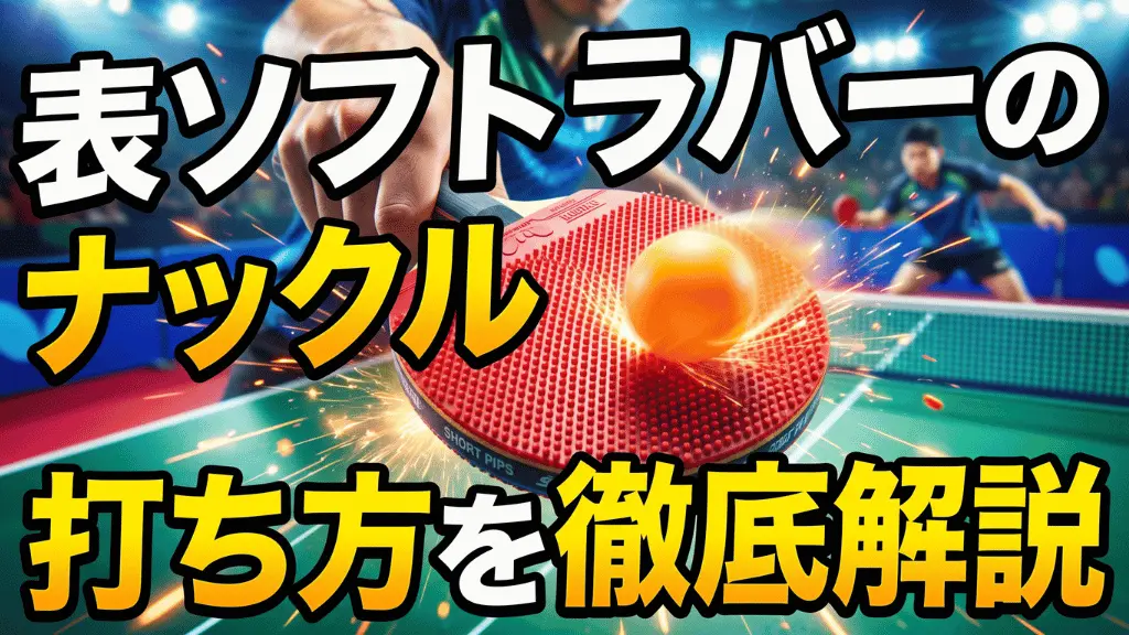 表ソフトラバーのナックルの打ち方を徹底解説！