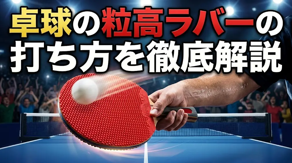 卓球の粒高ラバーの打ち方を徹底解説!