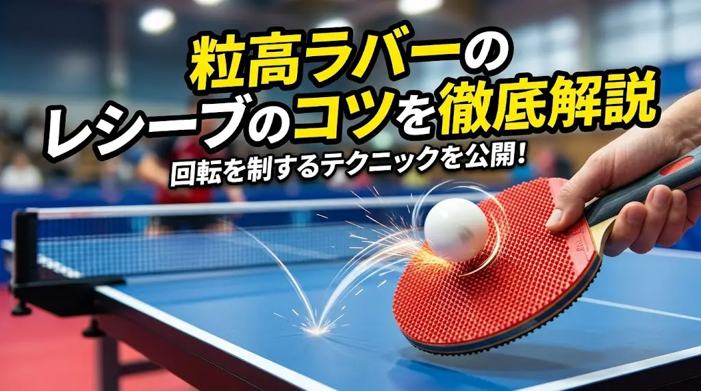 粒高ラバーのレシーブのコツを徹底解説！