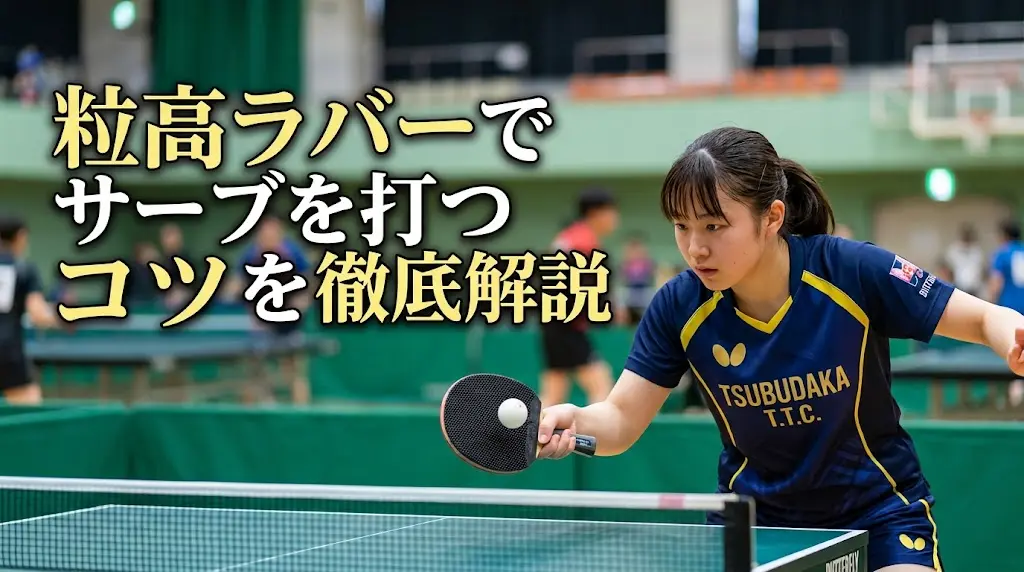 意表を突く！粒高ラバーでサーブを打つコツを徹底解説