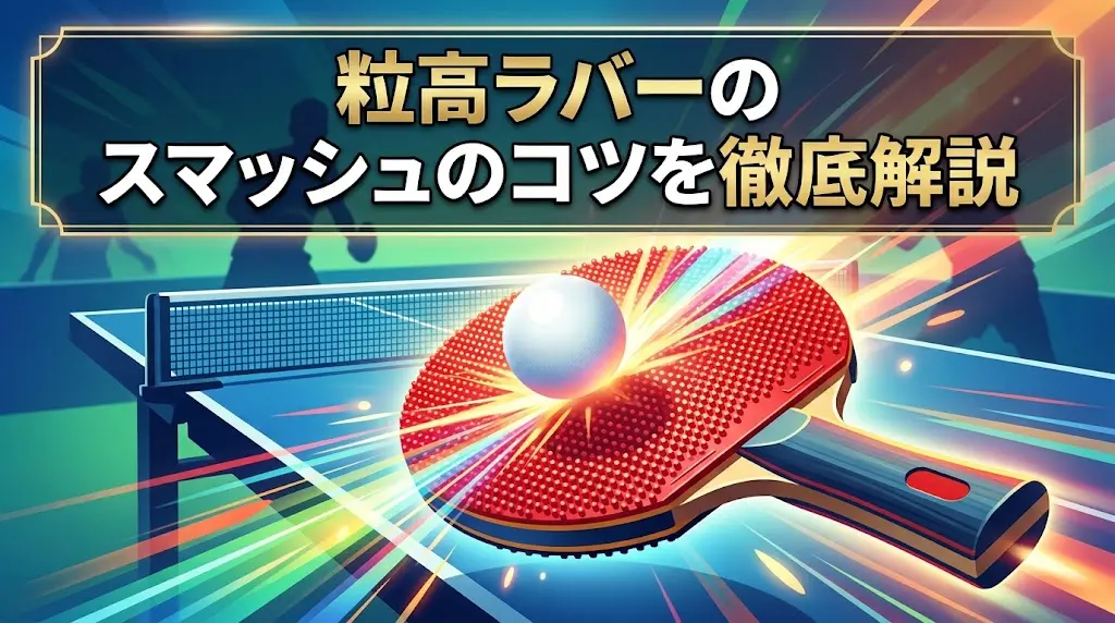 粒高ラバーのスマッシュのコツを徹底解説！