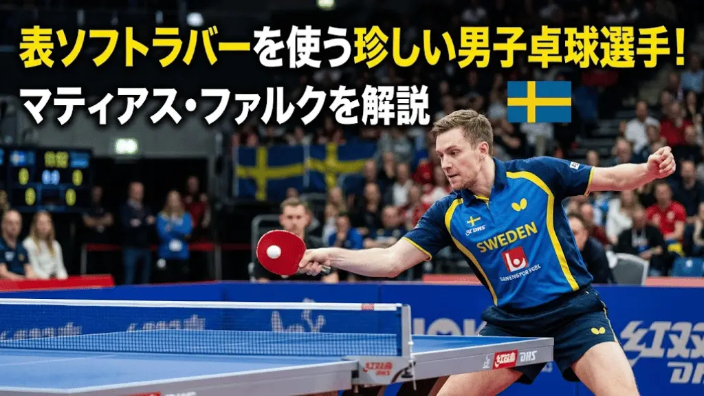 表ソフトラバーを使う珍しい男子卓球選手!マティアス・ファルクを解説