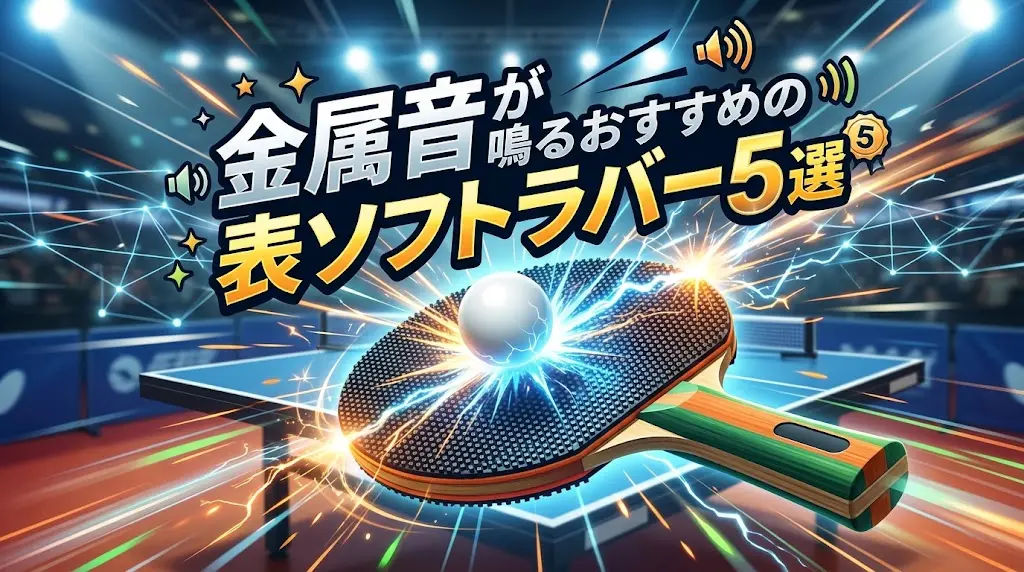 金属音が鳴るおすすめの表ソフトラバー5選!