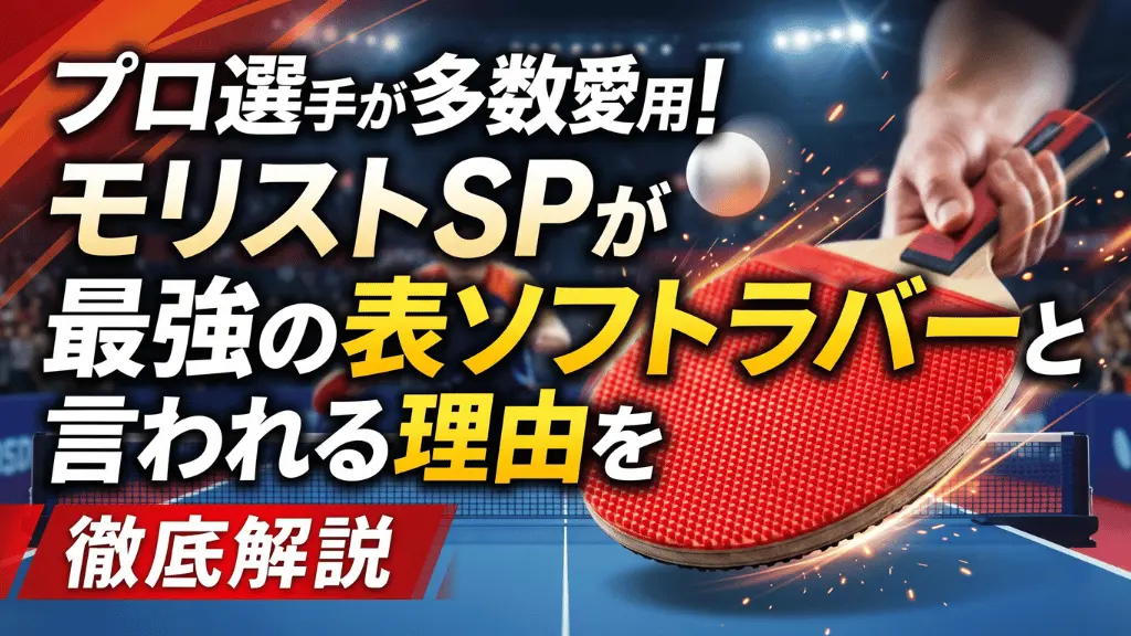 プロ選手が多数愛用！モリストSPが最強の表ソフトラバーと言われる理由を徹底解説