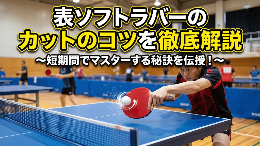 表ソフトラバーのカットのコツを徹底解説！