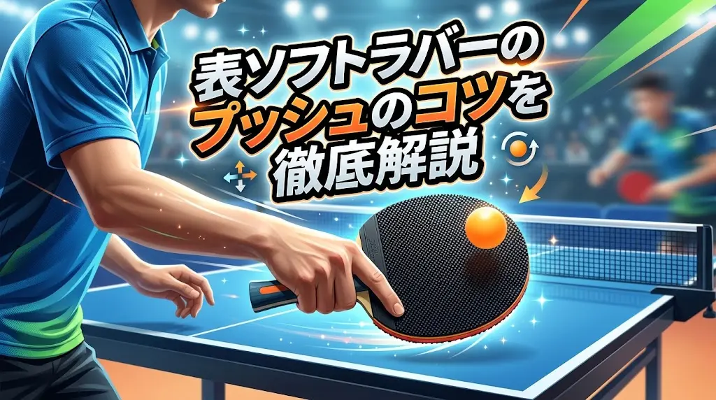 表ソフトラバーのプッシュのコツを徹底解説！