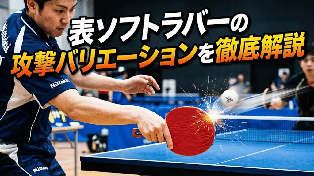 表ソフトラバーの攻撃バリエーションを徹底解説！