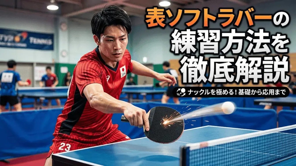 表ソフトラバーの練習方法を徹底解説！