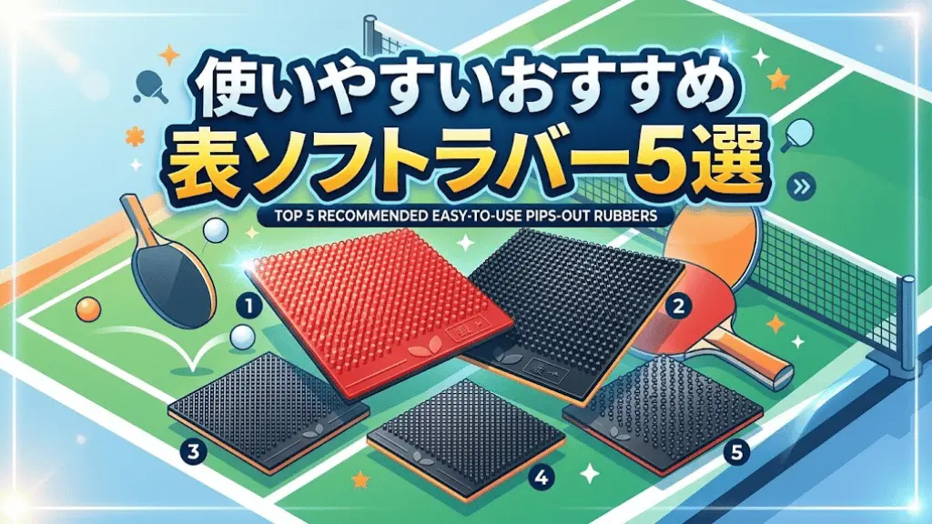 使いやすいおすすめ表ソフトラバー5選！