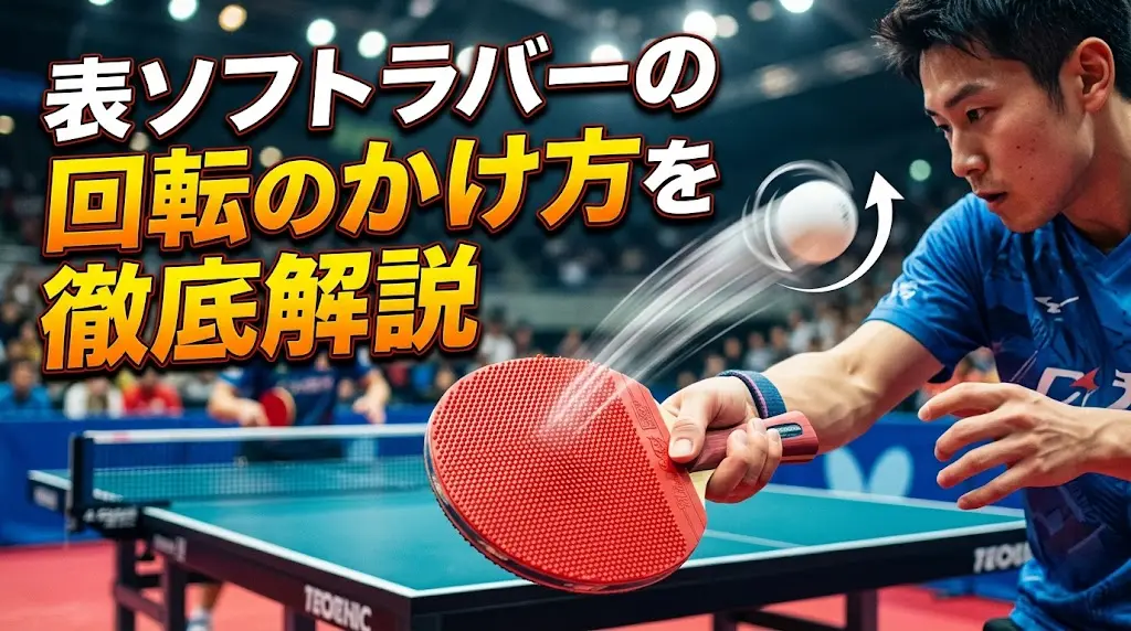 表ソフトラバーの回転のかけ方を徹底解説！