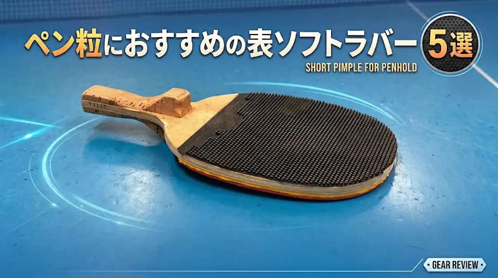 ペン粒におすすめの表ソフトラバー5選!