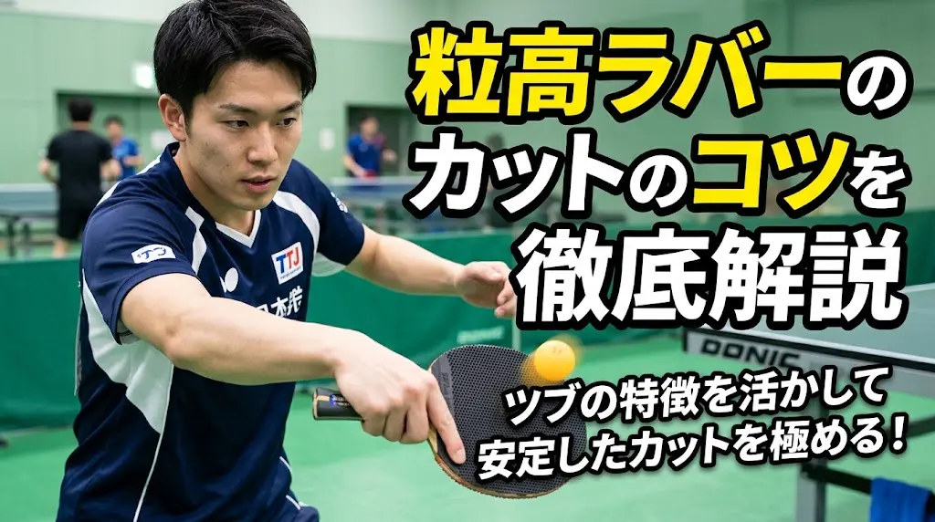 粒高ラバーのカットのコツを徹底解説！