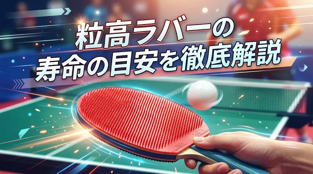 粒高ラバーの寿命の目安を徹底解説!
