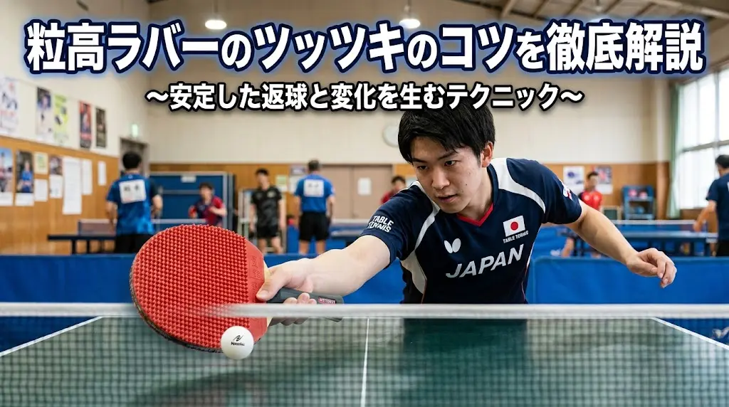粒高ラバーのツッツキのコツを徹底解説!