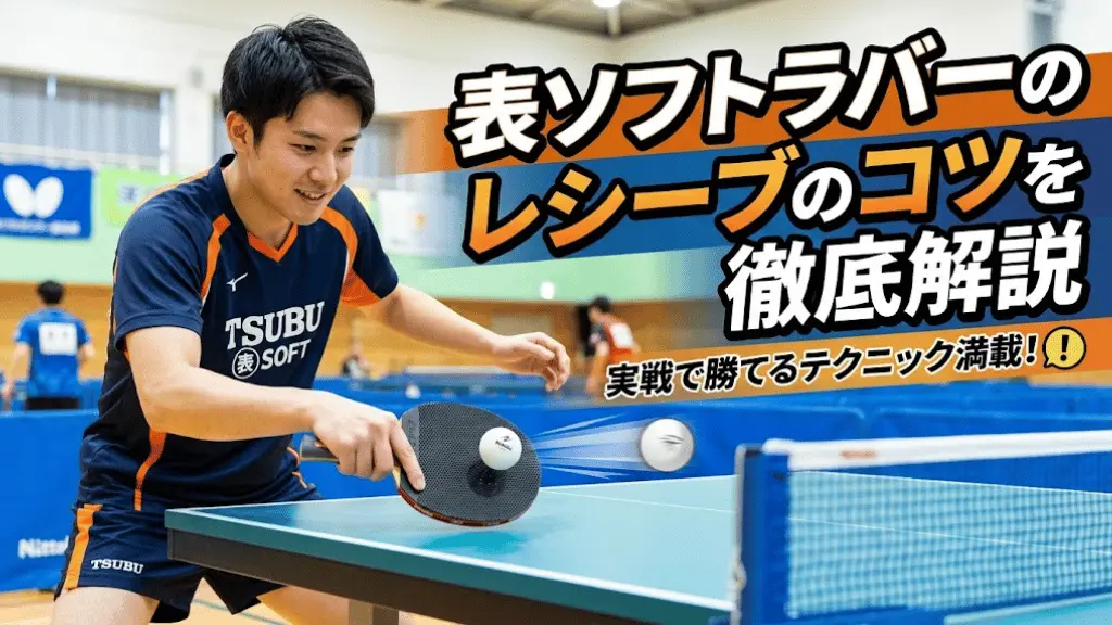 表ソフトラバーのレシーブのコツを徹底解説！