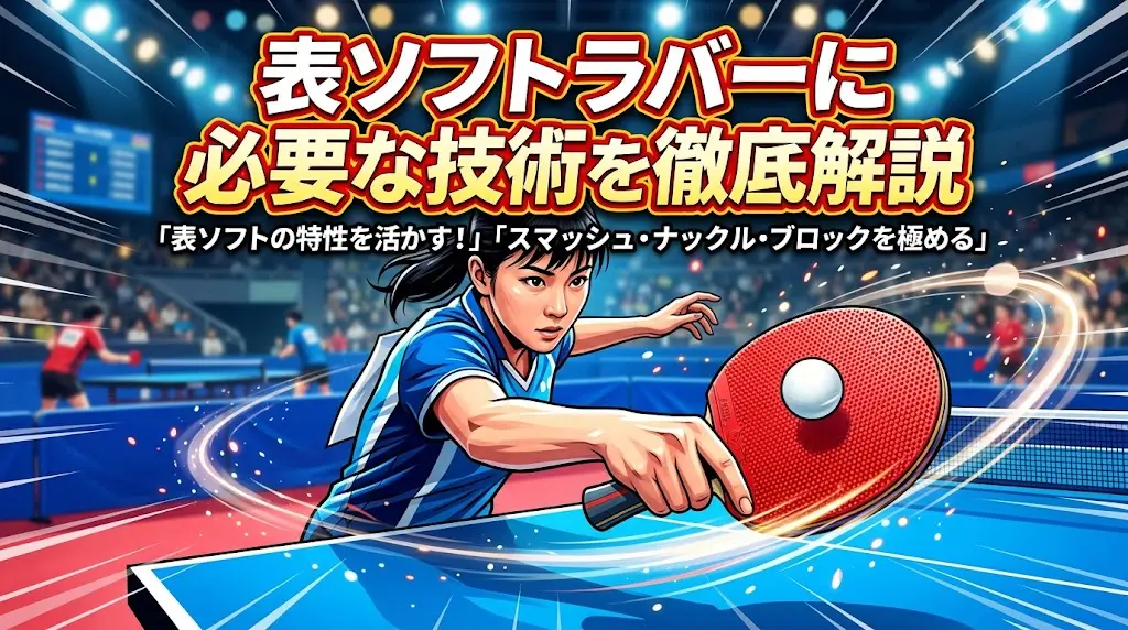 表ソフトラバーに必要な技術を徹底解説!