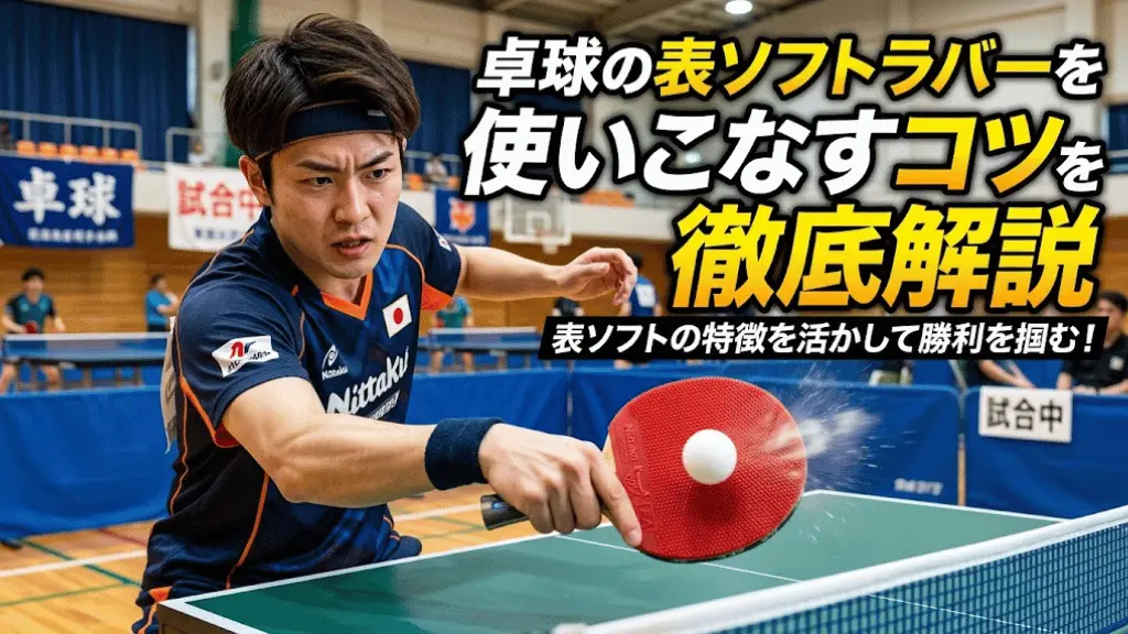 卓球の表ソフトラバーを使いこなすコツを徹底解説!