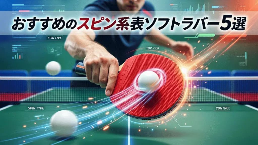 おすすめのスピン系表ソフトラバー5選！