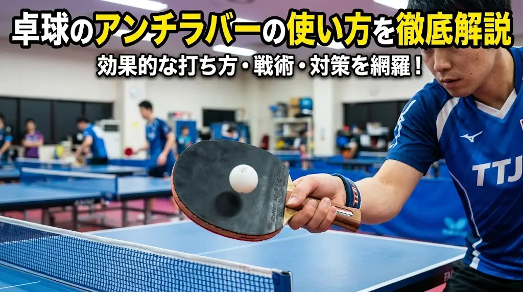 卓球のアンチラバーの使い方を徹底解説！